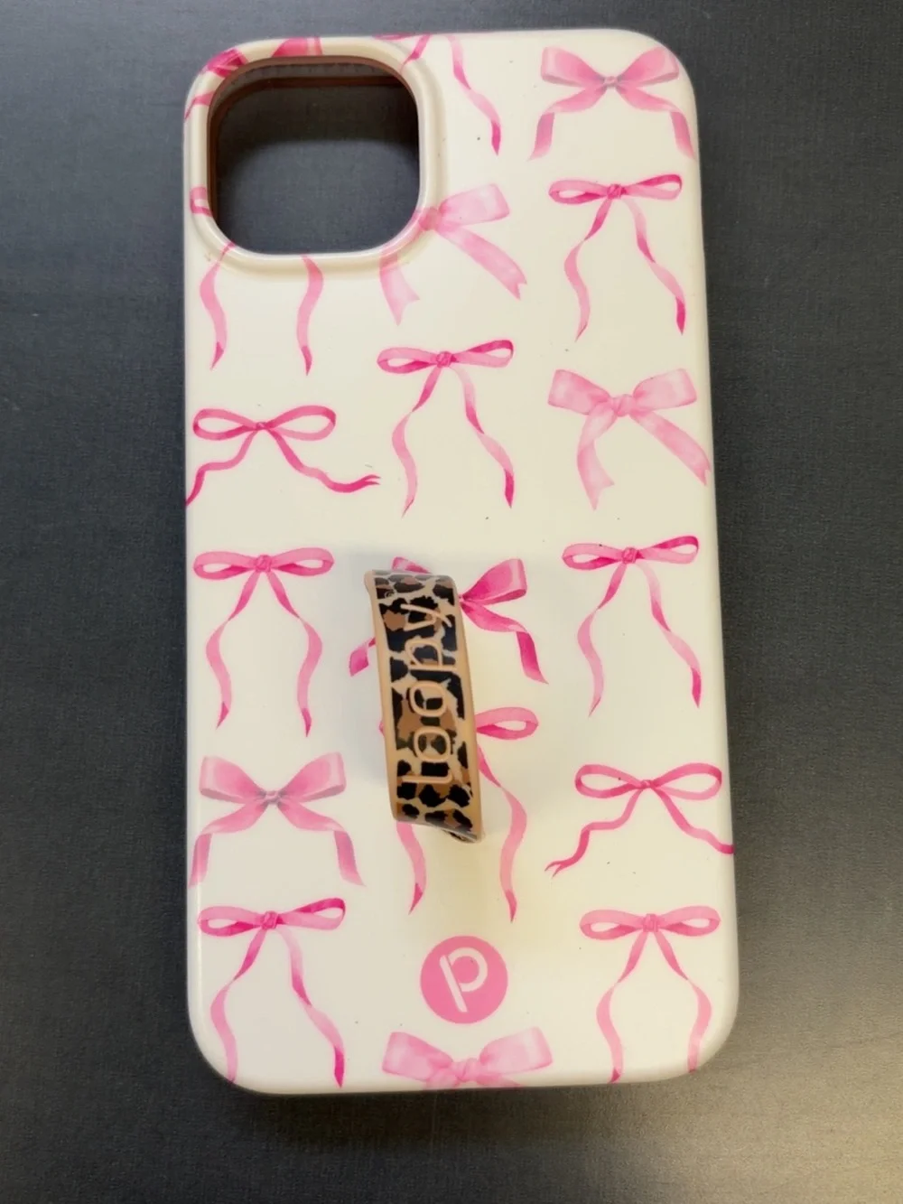 LOOPY CASE, Pink Bow print, iPhone 14 Plus